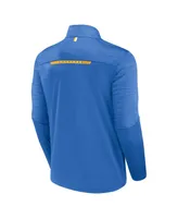 Men's Fanatics Powder Blue Los Angeles Chargers Defender Half-Zip Top