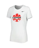 Women's Nike White Canada Soccer Legend Performance T-shirt