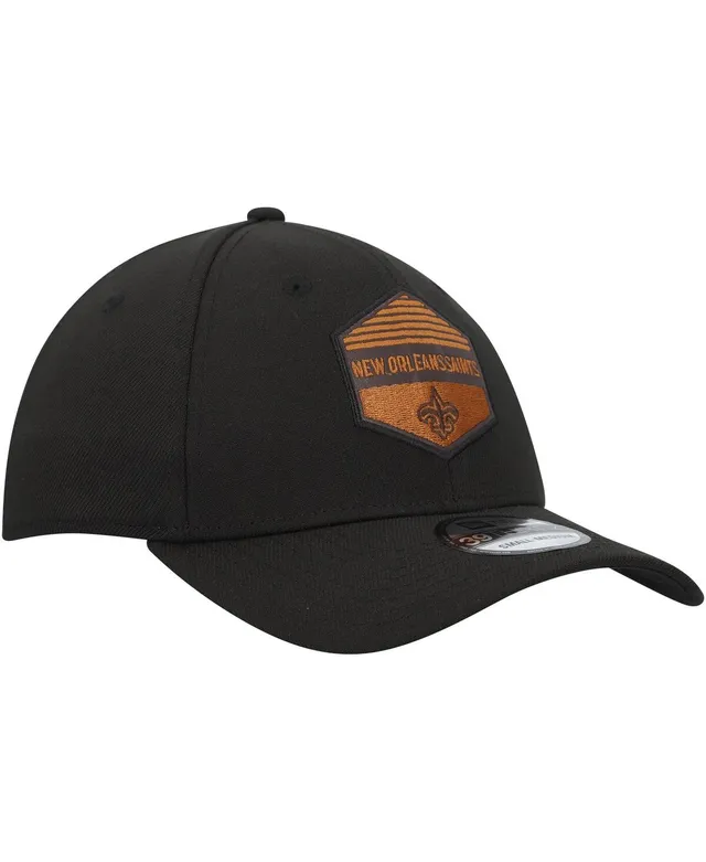 Men's Denver Broncos New Era Black Gulch 39THIRTY Flex Hat