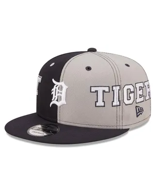 Men's New Era Navy, Gray Detroit Tigers Team Split 9FIFTY Snapback Hat