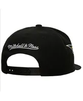 Men's Mitchell & Ness Black Pittsburgh Penguins Double Trouble Lightning Snapback Hat