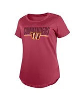 Women's New Era Burgundy Washington Commanders 2023 Nfl Training Camp T-shirt