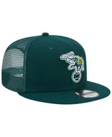 Men's New Era Green Oakland Athletics Cooperstown Collection Team Color Trucker 9FIFTY Snapback Hat