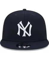 Men's New Era Navy New York Yankees Cooperstown Collection Team Color Trucker 9FIFTY Snapback Hat