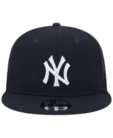 Men's New Era Navy New York Yankees Team Color Trucker 9FIFTY Snapback Hat