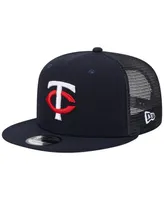 Men's New Era Navy Minnesota Twins Team Color Trucker 9FIFTY Snapback Hat