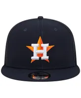 Men's New Era Navy Houston Astros Team Color Trucker 9FIFTY Snapback Hat