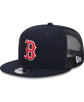 Men's New Era Navy Boston Red Sox Team Color Trucker 9FIFTY Snapback Hat