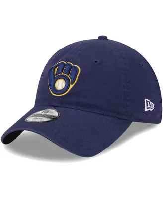 Little Boys and Girls New Era Navy Milwaukee Brewers Team 9TWENTY Adjustable Hat