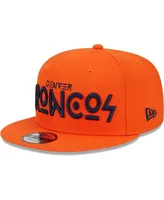 Men's New Era Orange Denver Broncos Word 9FIFTY Snapback Hat