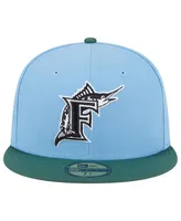 Men's New Era Sky Blue, Cilantro Florida Marlins 2003 World Series Cooperstown Collection 59FIFTY Fitted Hat