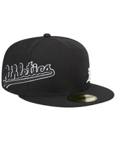 Men's New Era Black Oakland Athletics Jersey 59FIFTY Fitted Hat