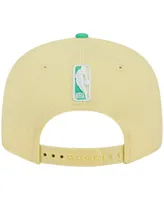 Men's New Era Yellow, Green New York Knicks 9FIFTY Hat