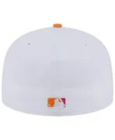 Men's New Era White, Pink Detroit Tigers Tiger Stadium 59FIFTY Fitted Hat