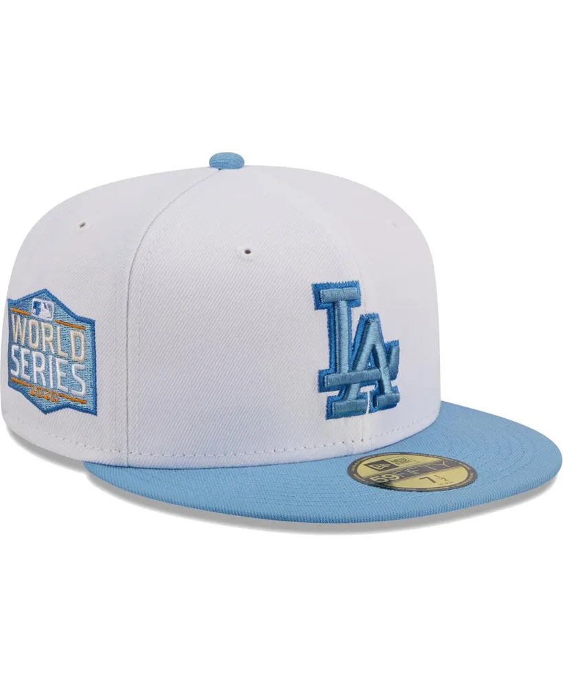 Men's New Era White Los Angeles Dodgers Sky 59FIFTY Fitted Hat