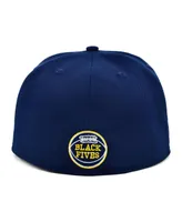 Men's Physical Culture Navy New York Rens Black Fives Fitted Hat