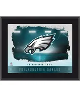 Philadelphia Eagles Framed 10.5" x 13" Sublimated Horizontal Team Logo Plaque