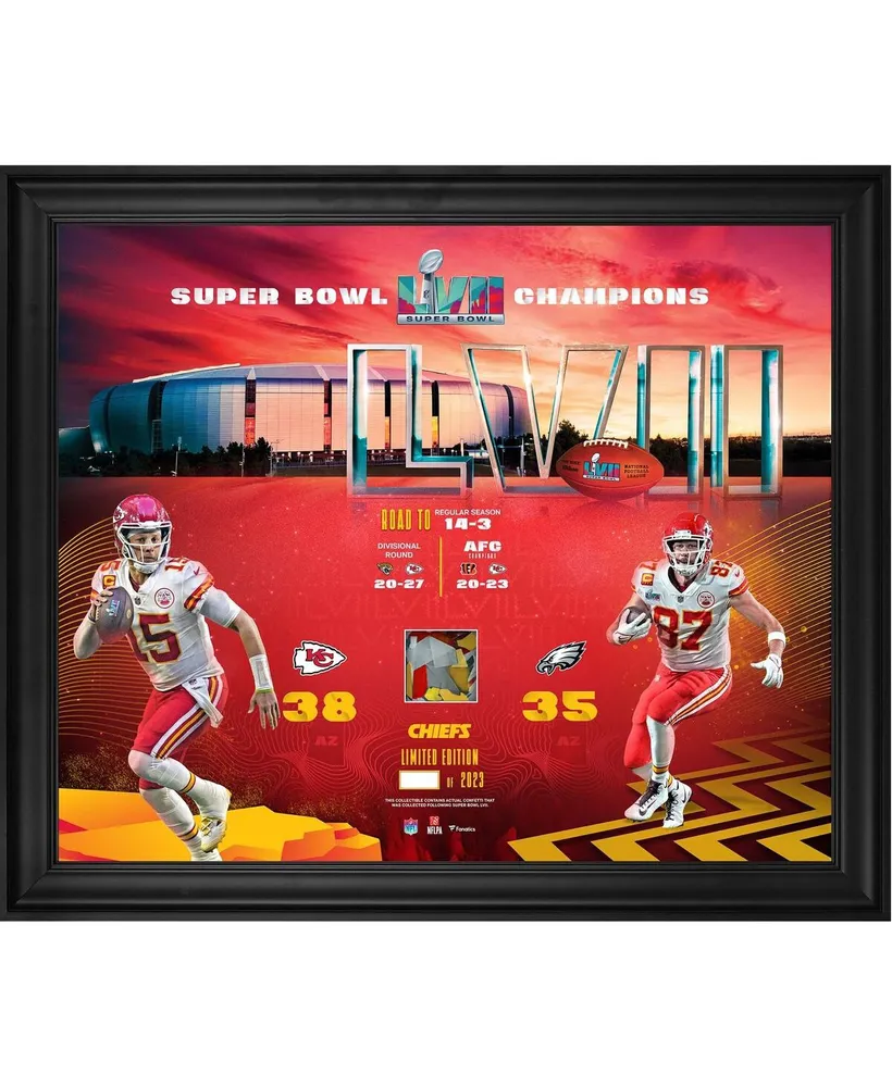 Patrick Mahomes Kansas City Chiefs Fanatics Authentic Framed 15 x 17 Super  Bowl LVII Champions MVP Collage with a Piece of Game-Used Football