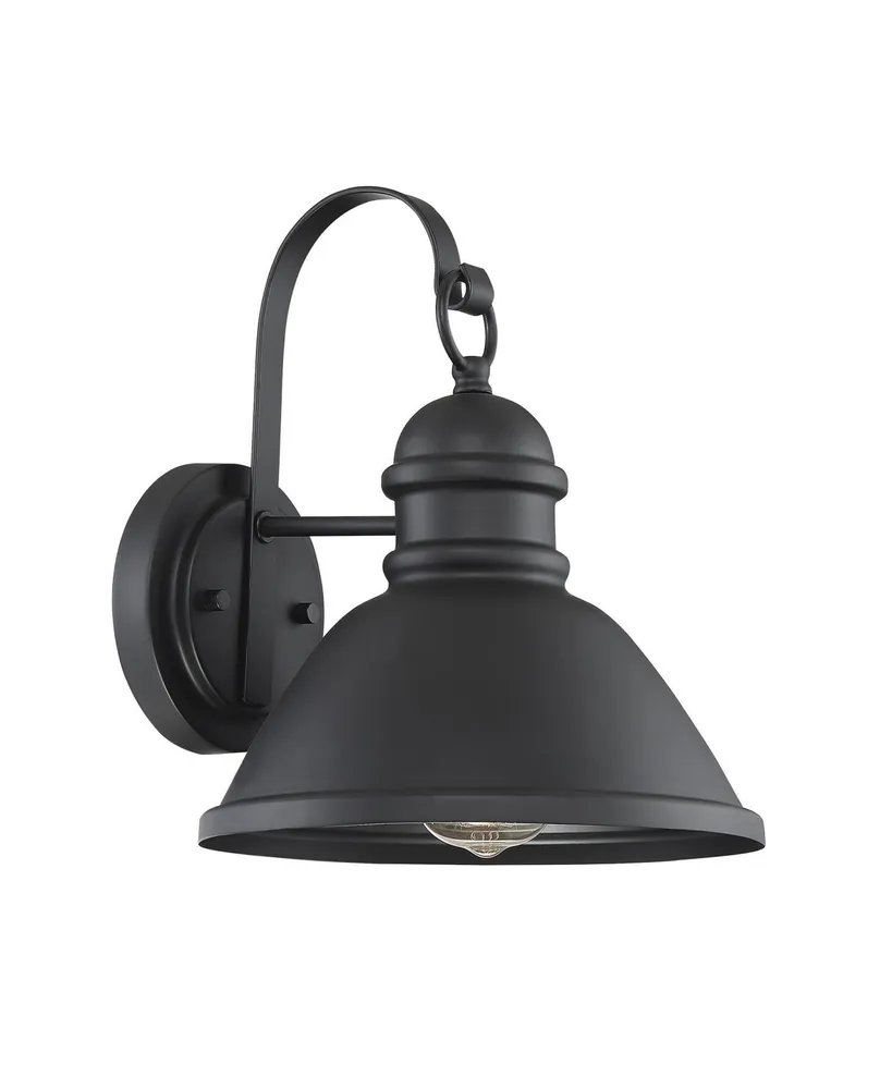 Trade Winds Lighting 1-Light Wall Sconce In Matte Black