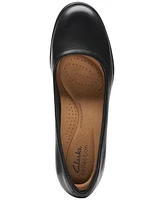 Clarks Women's Emily Ruby Block-Heel Comfort Pumps