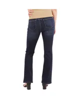 Indigo Poppy Maternity Side Elastic Bootcut Jeans