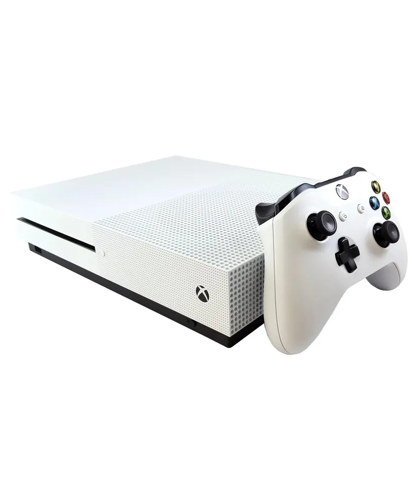 Microsoft Xbox One S 500GB Gaming Console White with Bolt Axtion Bundle Like New