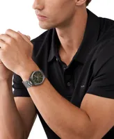 Michael Kors Men's Lennox Quartz Chronograph Gunmetal-Tone Stainless Steel Watch 40mm