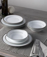 Noritake Charlotta Platinum 12 Piece Set, Service for 4