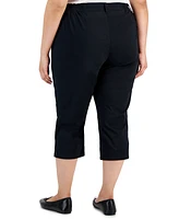 Style & Co Women's Plus Mid-Rise Comfort Waist Capri Pants