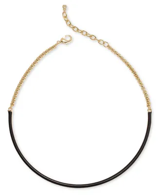 On 34th Gold-Tone Color Mixed Chain Collar Necklace, 11-1/2" + 2" extender, Created for Macy's