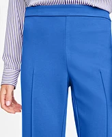 On 34th Women's Cobalt Glaze Ponte Kick-Flare Ankle Pants, Regular and Short Lengths, Created for Macy's