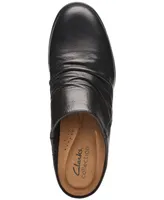 Clarks Women's Emily 2 Charm Ruched Round-Toe Mules