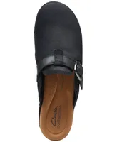 Clarks Women's Paizlee Nora Slip-On Buckled Platform Clogs