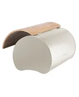 Oggi 8.5" Bread Box with Bamboo Lid