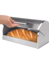 Oggi 8.5" Bread Box with Tempered Glass Lid