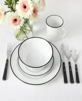 Martha Stewart Cliffield 16 Piece Dinnerware Set, Service for 4