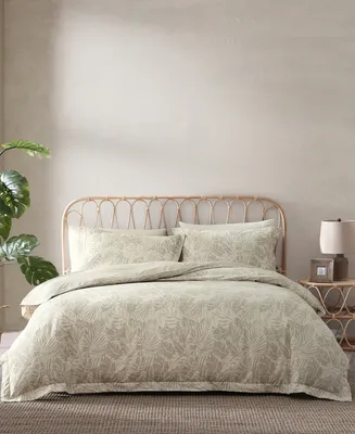 Tommy Bahama Home Costa Blanca Cotton Reversible 3 Piece Duvet Cover Set, King