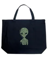 Alien - Large Word Art Tote Bag