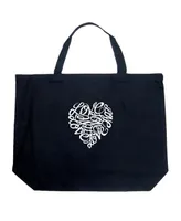 Love - Large Word Art Tote Bag