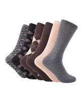 Mio Marino Men's Earthy Haze Dress Crew Socks 6 Pack