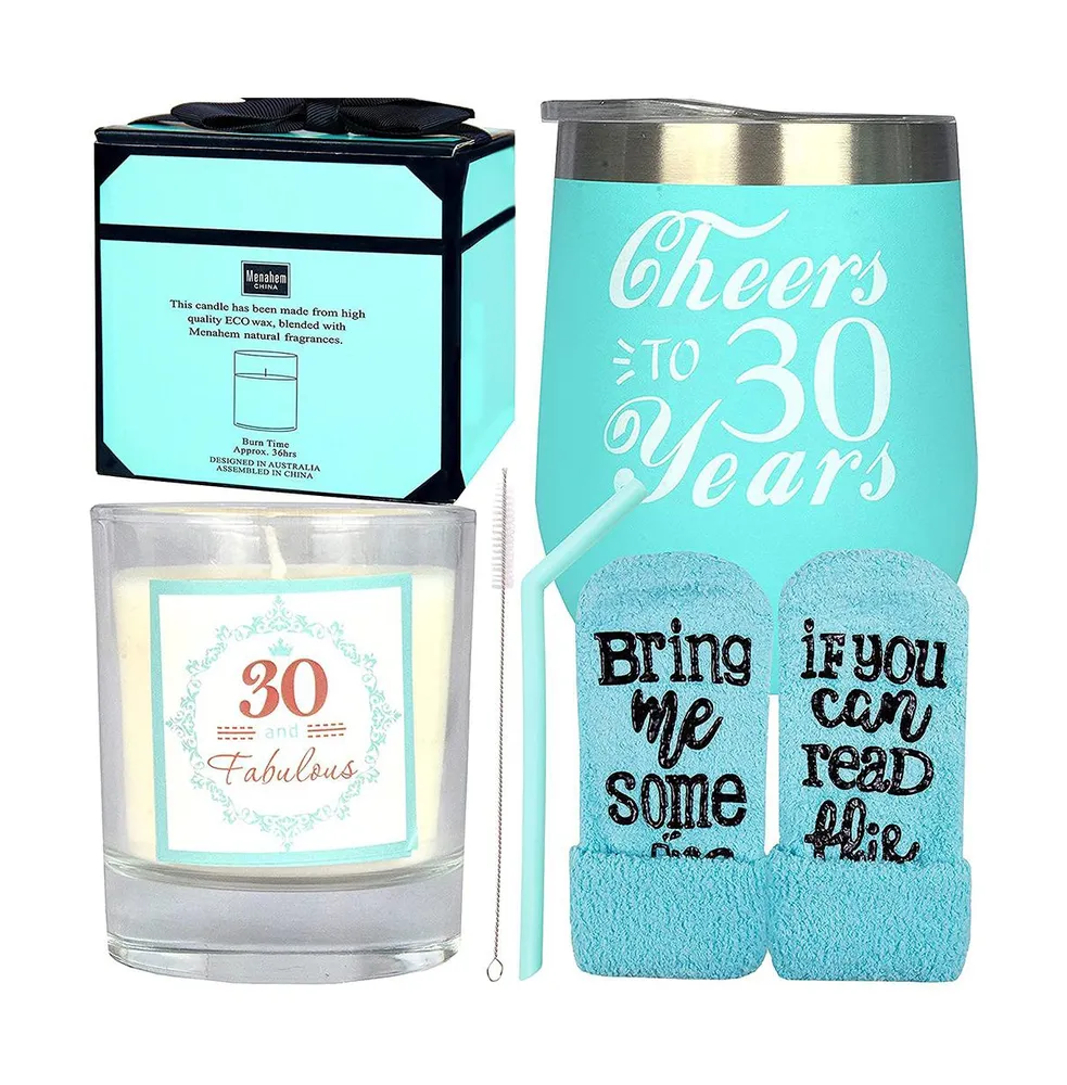 Meant2tobe 30th Birthday Gifts for Women: Tumbler, Decorations, and Gift Ideas for Turning 30 Years Old