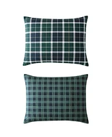 Closeout! Nautica North Sail Plaid Brushed Microfiber Piece Duvet Cover Set