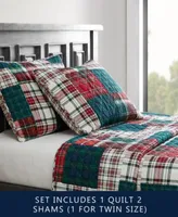 Nautica Emmet Patchwork Cotton Reversible Quilt Sets