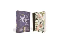 Niv, Beautiful Word Bible, Updated Edition, Peel, Stick Bible Tabs, Cloth over Board, Floral, Red Letter, Comfort Print by Zondervan