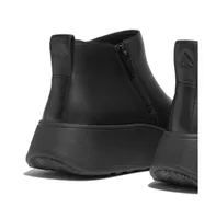 FitFlop Women's F-Mode Leather Flatform Zip Ankle Boots