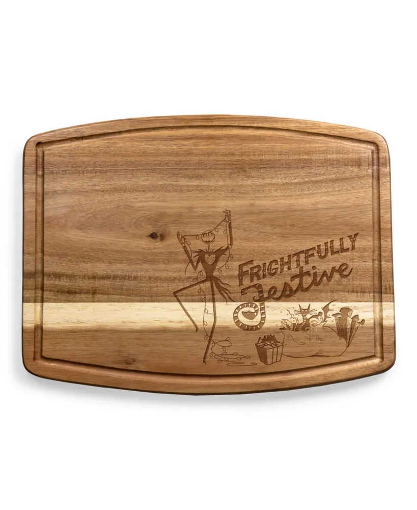 Disney's Nightmare Before Christmas Jack Festive Ovale Acacia Cutting Board