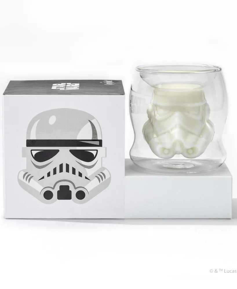 JoyJolt Star Wars Stormtrooper 3D Helmet Double Wall Drinking Glass 6.5 Oz