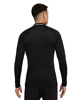 Nike Men's Pro Slim-Fit Dri-fit Mock Neck Long-Sleeve Fitness Shirt