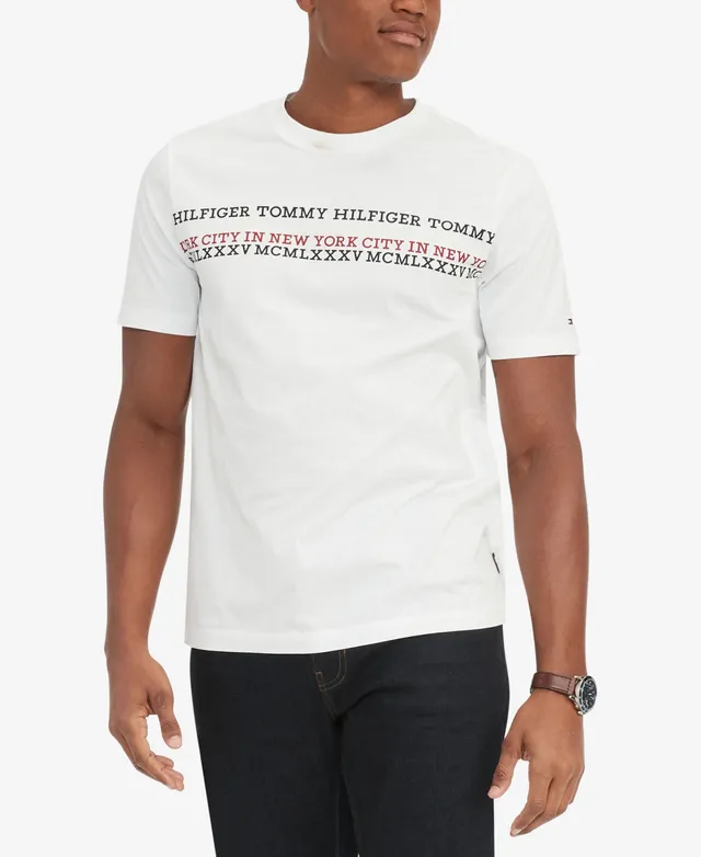 Mall T-Shirt | Hilfiger Ny Hawthorn Men\'s Chest Stripe Tommy