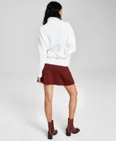 Now This Womens Turtleneck Sweater Ponte Knit Skirt Created For Macys